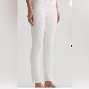 AG Jeans Mari High Rise Slim Straight Jeans white,  womens size 24